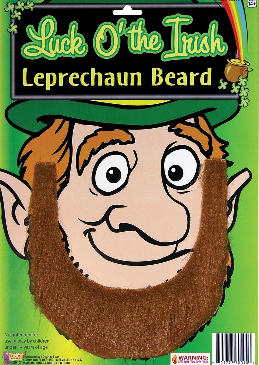 Leprechaun Chin Beard Redish/Brown Faux Fur Costume Character