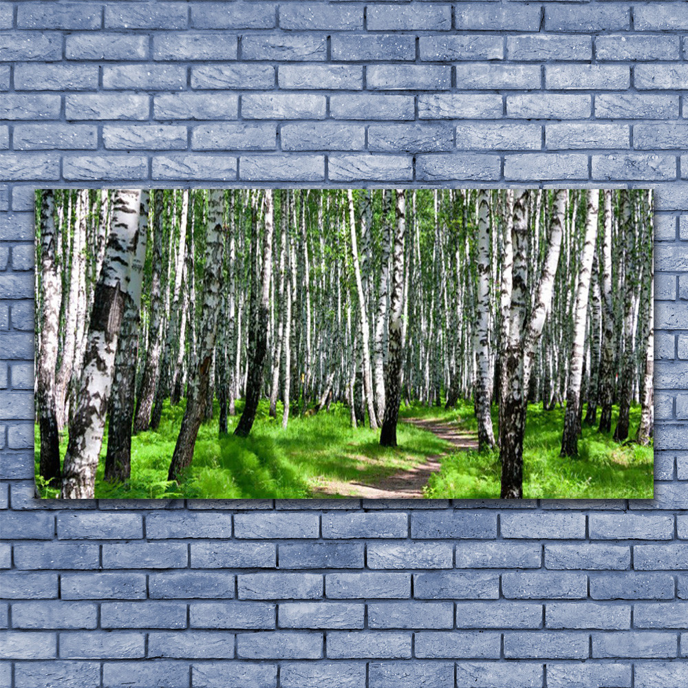 Photo sur toile arbres et herbe 140x70 cm pour créer un salon zen et lumineux