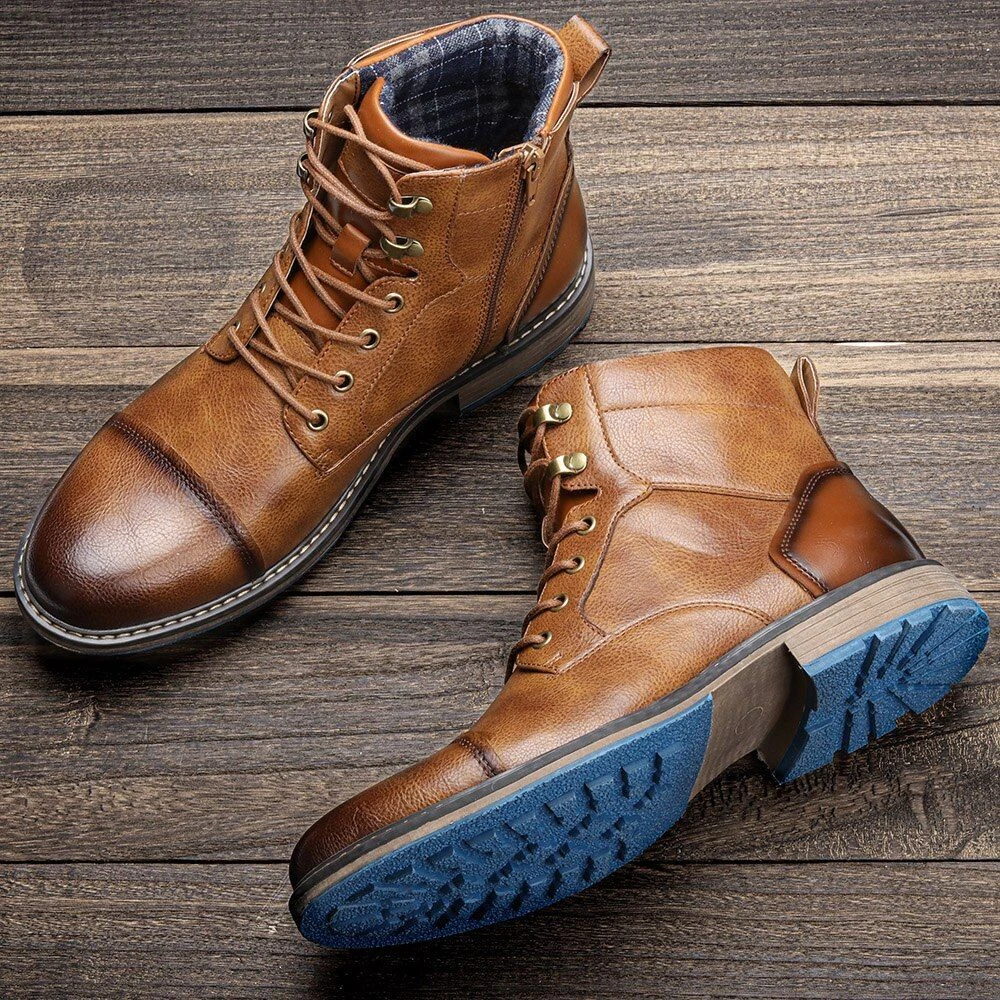 Botas Hombre Wootten Zapatos casuales Retro Tobillo Otoño Pareja Calzado  Moto