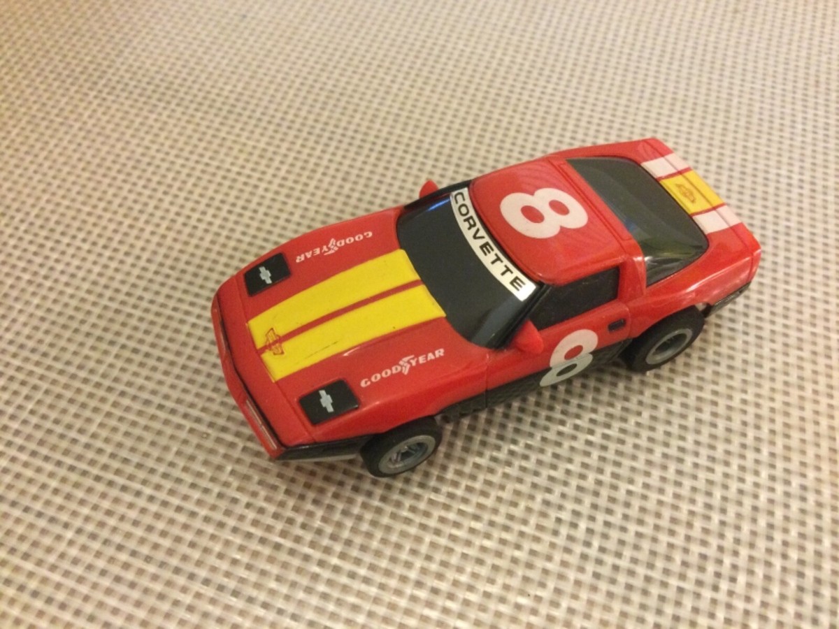 AFX Tomy Corvette Red/Butter Scotch #8 Aurora (1987 Original) | eBay
