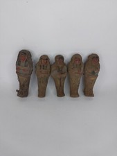 RARE ANTIQUE ANCIENT EGYPTIAN 5 Ushabti Servant & Minions Sacred Grace 1670 Bc