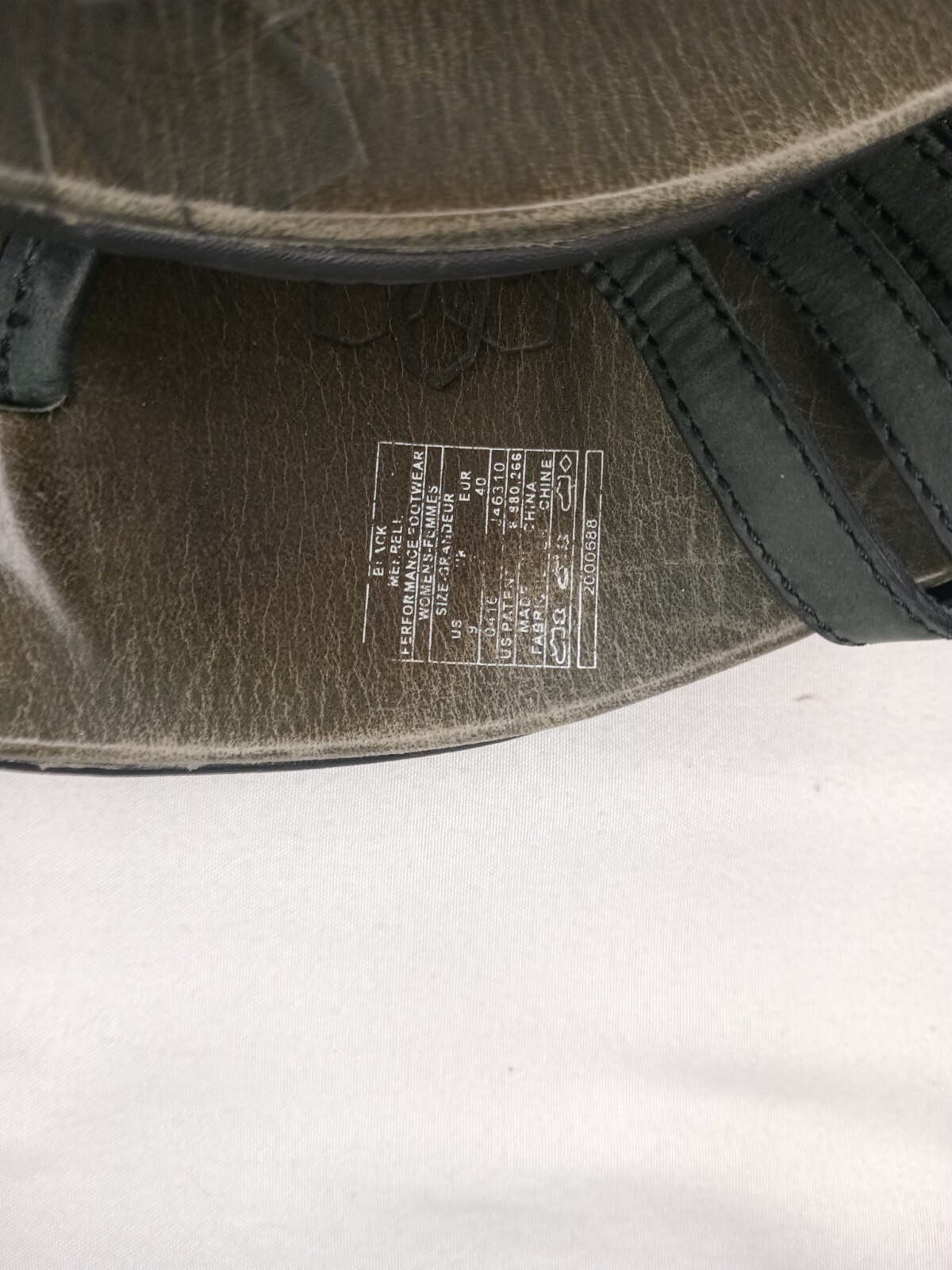 Merrell donna taglia 9. Slide on ballerine. Sandali con disegno floreale sulla suola.