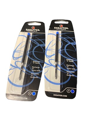 2X Sheaffer 99324 Ballpoint Pens K refills BLUE