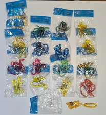 Vintage 90s combo of 55+ bags of stinky plastic animals for pranks-spiders frogs