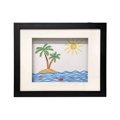 Mainstays 11x14 inch Matted to 8x10 inch Kids Art Wall Frame, Black