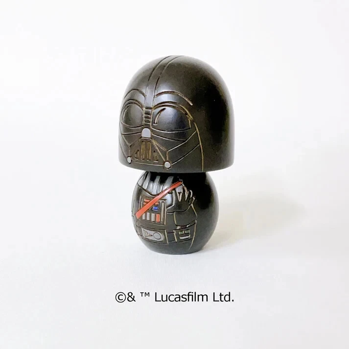 USABURO Kokeshi x Star Wars Darth Vader Doll – 3" Handcrafted Wooden Figure –JPN - Image 3 of 4