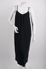 Zara Womens Strappy Rib Ribbed Midi Dress XS Black 1044/632 NWT