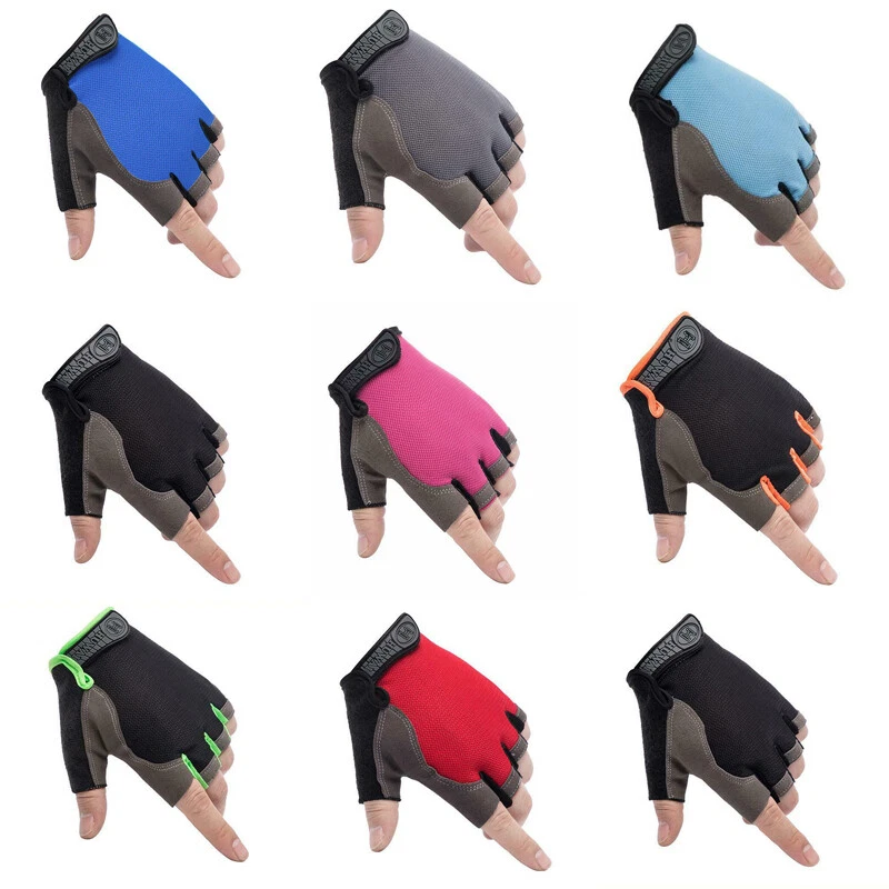 Kurze Fahrradhandschuhe Halbfinger für Damen und Herren, Radhandschuhe fingerlos - Bild 2 von 4