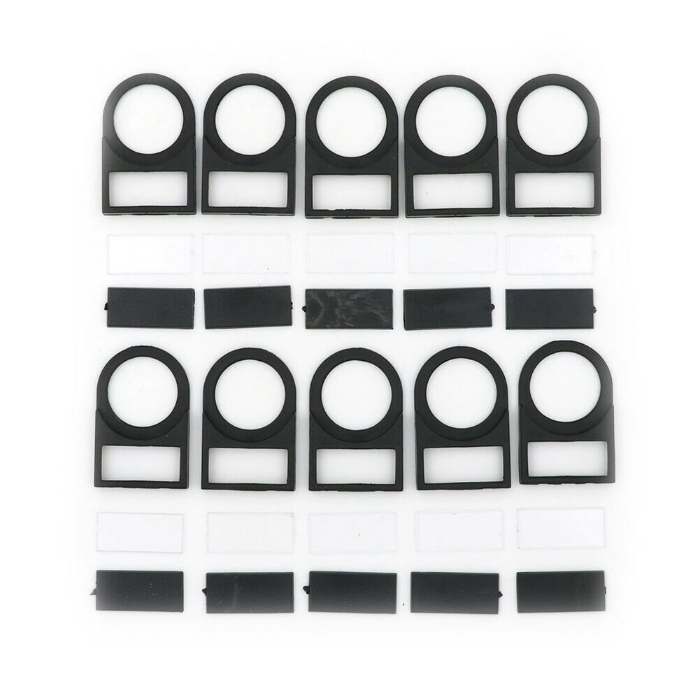 Customize Your Switches with 10pcs Push Button Switch Panel Label Frames (22mm)