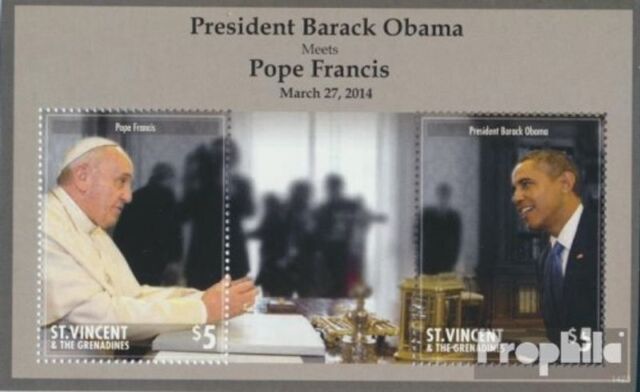 Briefmarken St. Vincent 2014 Mi Block779 postfrisch Religion