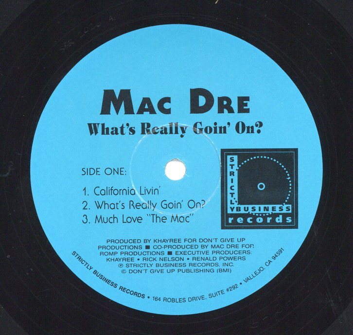 Mac Dre - What's Really Going On '92 EP US ORG!EX-/EX- | eBay