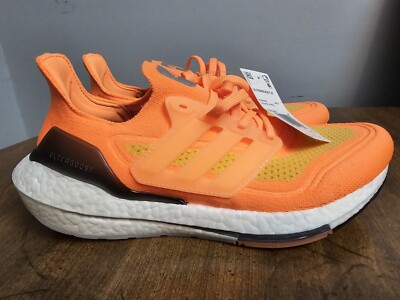Adidas UltraBoost 21 Screaming Orange Running Shoes FZ1920 Men's