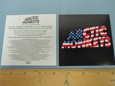 Pegatina promocional Arctic Monkeys 2011 Stars And Stripes Tour nuevo stock antiguo