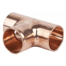 15mm/22mm/28mm End Feed Fittings Copper Plumbing Equal Tee Heavy Duty