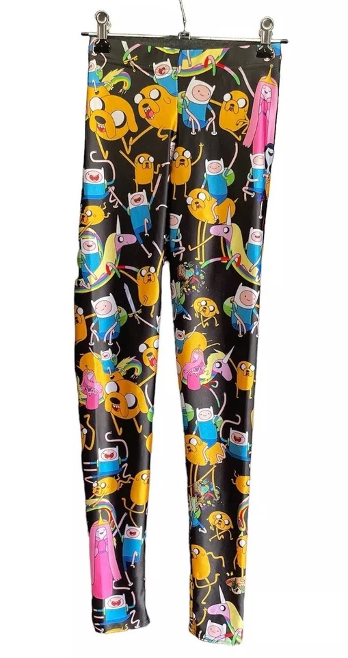 BlackMilk Womens Cartoon Network Adventure Time Leggings size XS Stretch Colour - Image 3 of 4