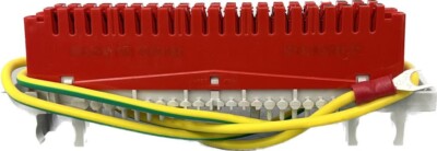 1x CobiNet 1030 026 LSA-Erddrahtleiste 2/34 rot 3219.004686.01 