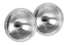 H6024 7 Round Glass Headlight Housing H4 Conversion Lights Oem Look Pair New H6024 7 Round Glass Headlight Housing H4 Conversion Lights Oem Look Pair New