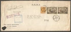 1932 Registered Cover 13c Admiral/Airmail Pair #C3 CDS Ottawa Ont Keyhole OHMS