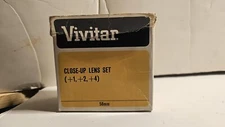 Vivitar 58mm Close Up Lens Set +1, +2, +4 