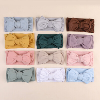 Cute Baby Rabbit Headband Elastic Bowknot Hair Band Girls Bow-knot Newborn Bow  