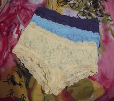 3 NEW HANKY PANKY 4812 CHAB DB/TB MADE IN USA LACE BOYSHORT PANTIES XXS