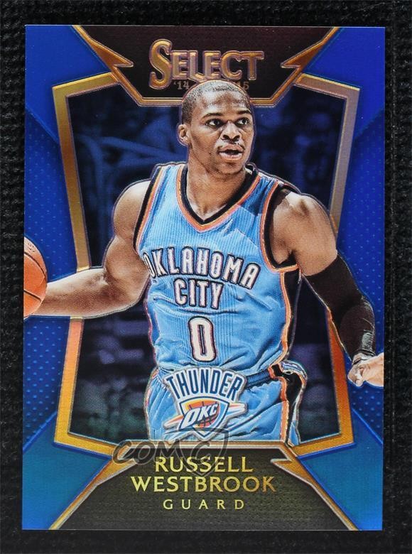 2014-15 Panini Select Concourse Blue Prizm 190/249 Russell Westbrook #78