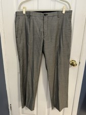 Giorgio Armani Micro Houndstooth Pants, 100 Wool, Made In Italy Size 56IT/40US