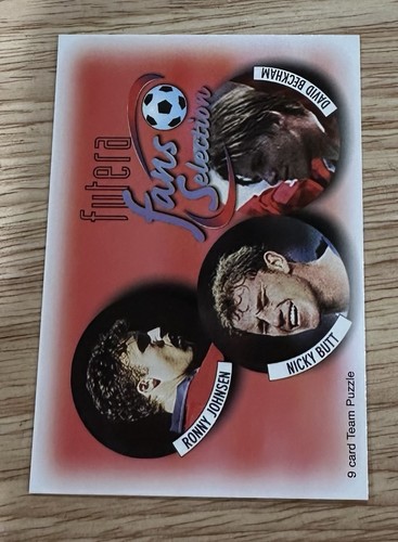 David Beckham #71 1997 Futera Manchester United Fans Selection card