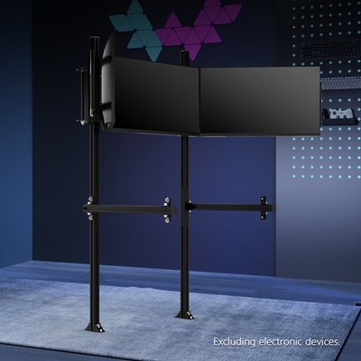 Supllueer Triple Monitor Stand Only Fit 3060 Aluminum Profile Racing Sim Cockpit