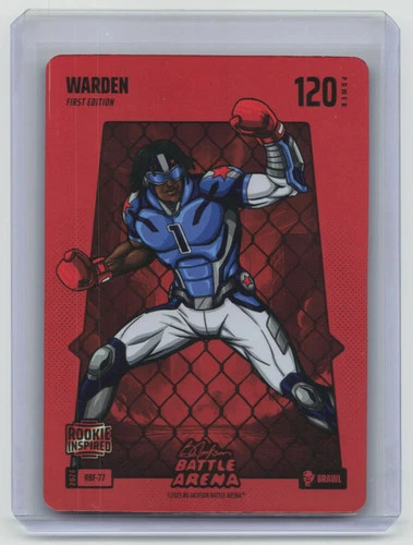 2026 Bo Jackson Battle Arena Warden #RBF-77 Rookie Red Battlefoil 1st Edition