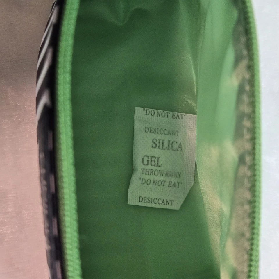 Bolso de Maquillaje Clinique Kate Spade Rayas Lunares Negro Blanco Verde Cremallera Nuevo sin Etiquetas Foto 4 de 4