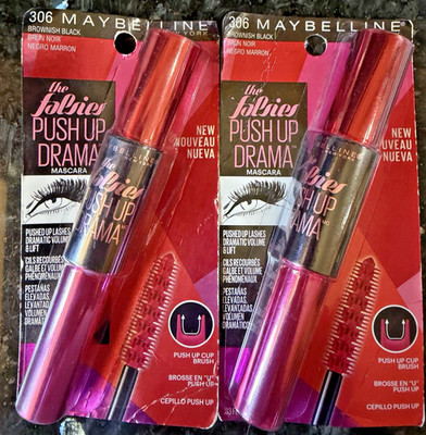2x Maybelline New York The Falsies Push Up Drama Mascara #306 Brownish Black