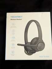 TECKNET Wireless Rechargeable Bluetooth Headset Model TK-HS012 Black