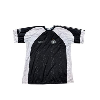 Vintage Deutschland German Soccer Jersey Black Football Shirt Mens Size XL