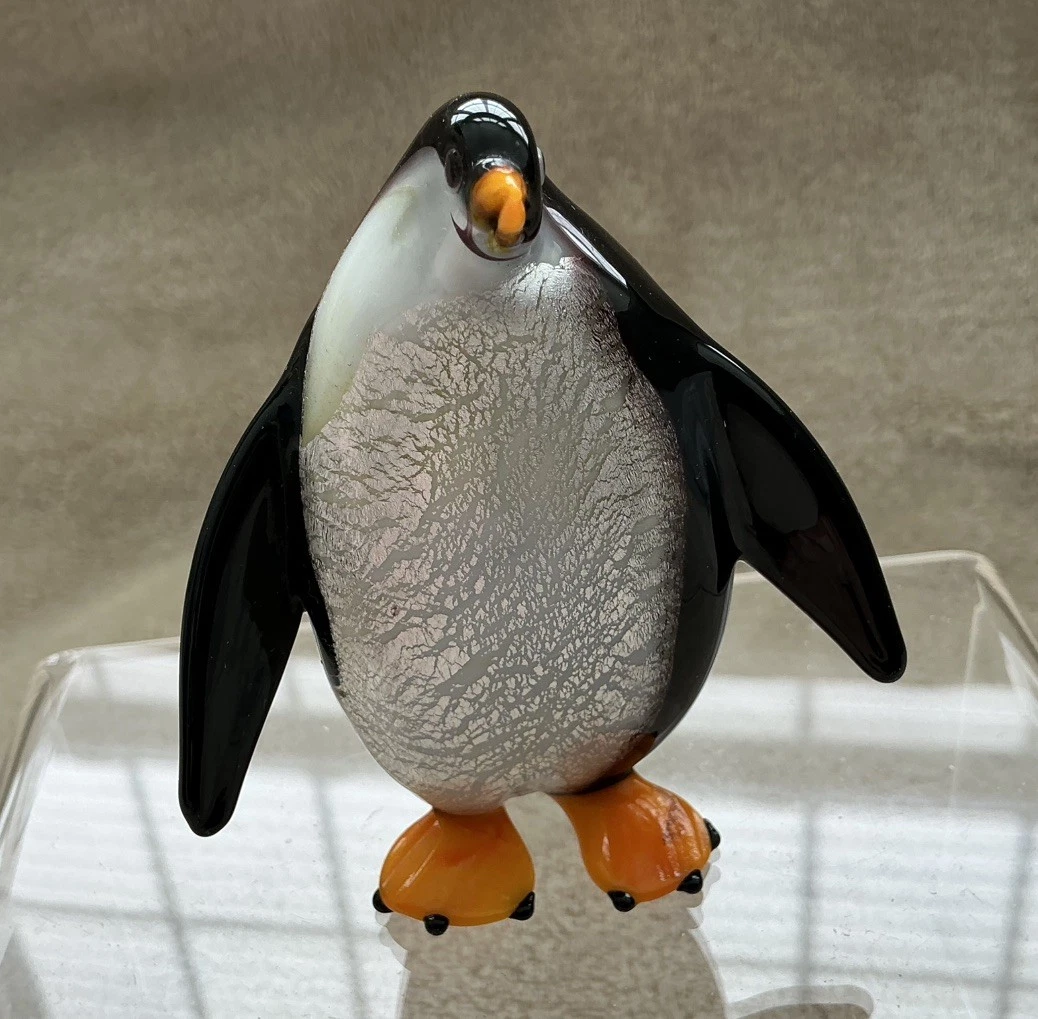 ムラーノガラス ペンギン置物 27cm Murano Italy ヴィンテージ Murano Penguin for sale | eBay