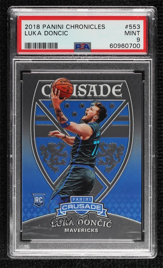 2018-19 Panini Chronicles Crusade Luka Doncic #553 PSA 9 MINT Rookie RC 3nn