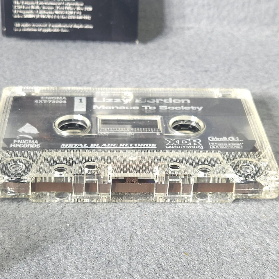 Lizzy Borden Menace To Society Cassette 1986 Metal Blade Records - Image 3 of 4