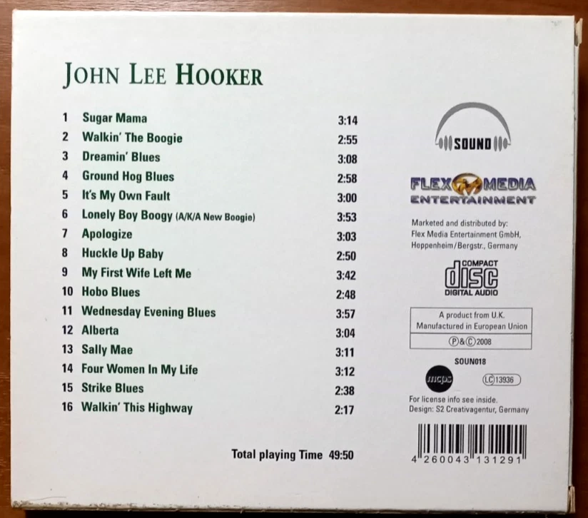 CD von John Lee Hooker, "Sally Mae" - Bild 2 von 4