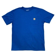 Carhartt K87 HD3 Loose Fit Workwear T-Shirt Medium Blue Glow