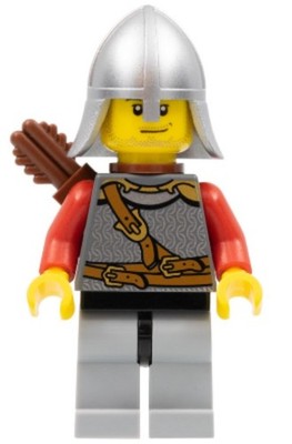 LEGO  Minifig cas451 - Kingdoms - Lion Knight Scale Mail with Chest Strap