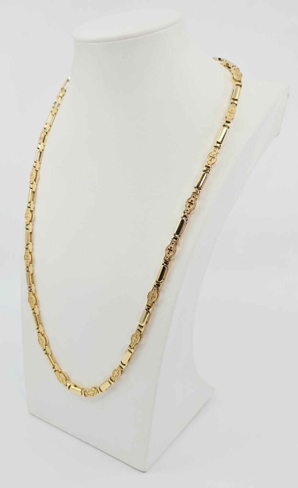 Unique Fancy 14K Solid Yellow Gold Custom Religio… - image 4