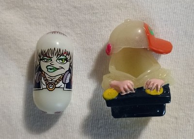 GLOW IN THE DARK MIGHTY BEANZ BODZ SET NUMBER 310 HIP HOP BEAN AND DJ BOD
