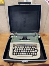 Vintage Royal Sabre Manual Typewriter – Green, Works Great w/ Case (Handle... thumbnail
