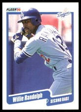 Willie Randolph 1990 Fleer #406 Dodgers MLB READ FREE SHIPPING AutographDen