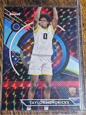 2023-24 Topps Finest Taylor Hendricks Black Red Vapor Refractor #d 06/20 SSP