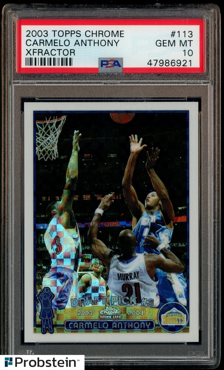 Carmelo Anthony Professional Sports Authenticator (PSA) Basketball