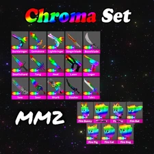 MM2 CHROMA SET- FAST SAME DAY DELIVERY