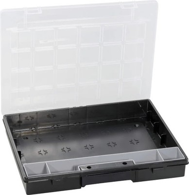 Allit Sortimentskasten EuroPlus Flex 37-1 37x 29,5x5,5 cm schwarz - transparent