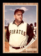 1962 Topps #503 Danny Murtaugh MG NM+ X2693432