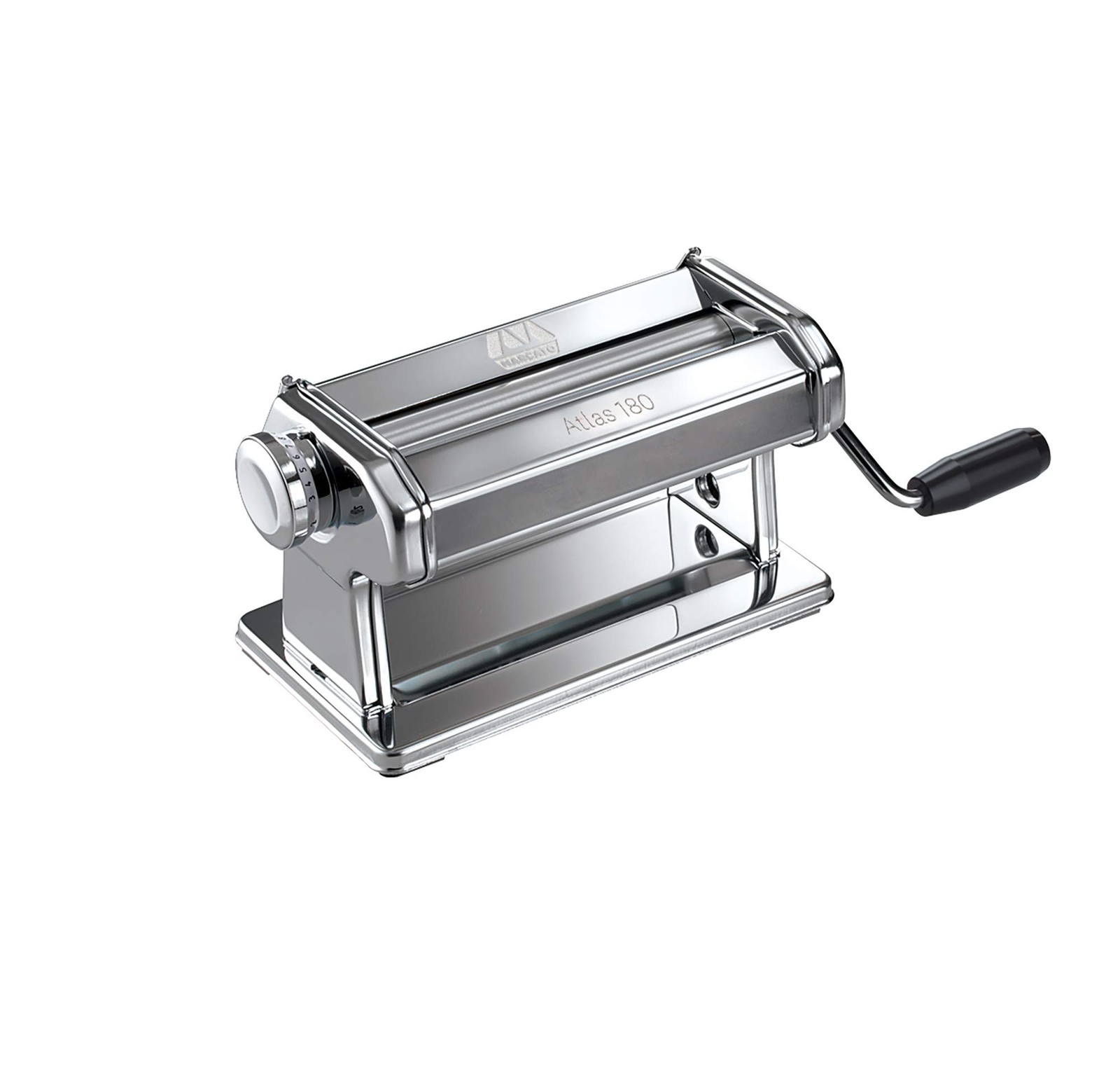 Made in Italy Atlas 180 Roller Manual Pasta Machine, Chrome 